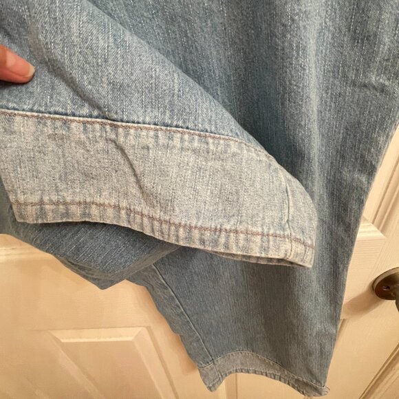 CJ Banks Capri Medium Wash High Rise Cotton Jeans size 14 W - Picture 5 of 6